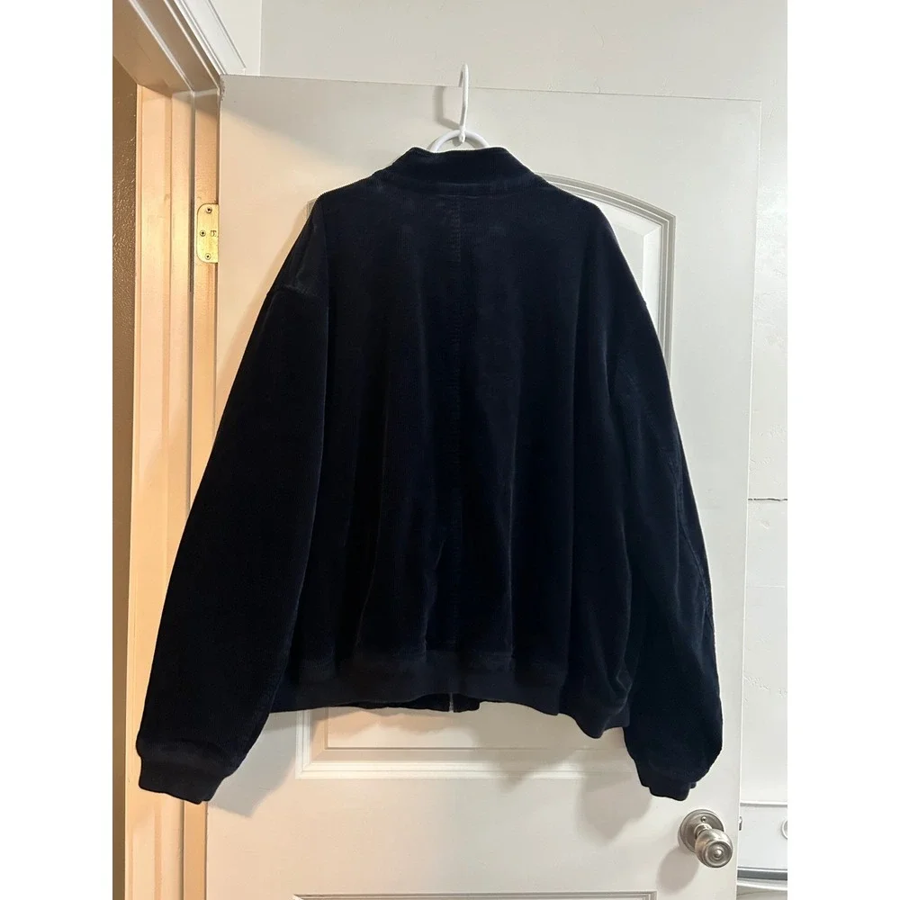 Polo Ralph Lauren Men's navy Corduroy Bomber Jacket 5XB (Big & Tall 5XB / 5TG.‎